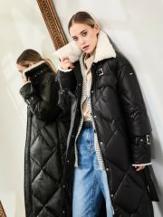 81828zm черный Пуховик женский HOOPS