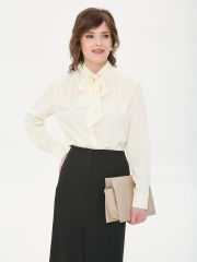 539718 PRIZ Блузка слоновая кость