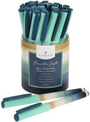 Ручка масляная 0.7мм LOREX AQUARELLE REFLEXION,круглый прорезиненный корпус, резиновый грип, синяя
