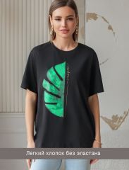 549303 VILATTE Футболка черный_inspire