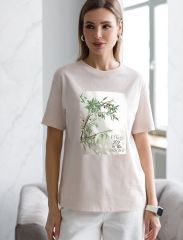 506754 VILATTE Футболка овсяный_find joy