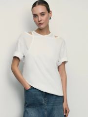 503059 ZARINA Футболка ваниль