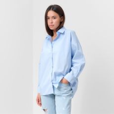Рубашка женская MIST: Classic Collection, размер 50, голубой
