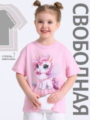516923 Апрель Футболка светло-розовый
