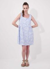 536238 CLEVER Платье молочный/голубой