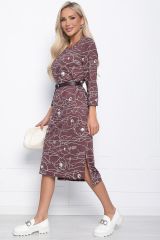 П10875 LT Collection Платье коричневый