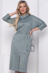 П11555 Платье LADY TAIGA Серо-зеленое