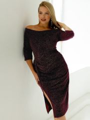 508956 ОПТМОДА Платье Баклажан