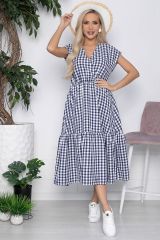 П10449 Платье LADY TAIGA Тёмно-синий