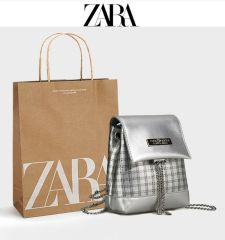Высококачественный мини-рюкзак ZARA с цепочкой, PU