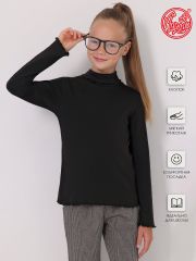 444309 Апрель Водолазка черный