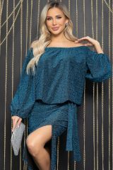 П12028 Платье LADY TAIGA Бирюзовое