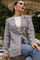 Б14110-33М LT Collection Жакет Серо-бежевый