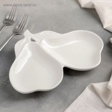 4474482 Менажница «Груши», 2 ячейки, 25×19×3 см