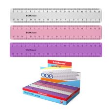9521687 Линейка 20 см ErichKrause Candy, пластик, микс из 3 цветов