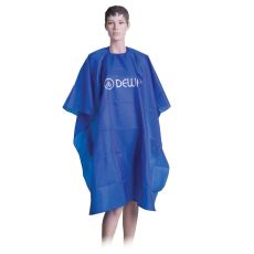 Dewal Пеньюар для стрижки на крючках, 128 х 140 см, нейлон, голубой