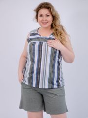 526628 Malina Костюм синий/зелёный