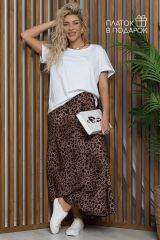 527643 LT Collection Юбка коричневый