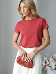 536944 VILATTE Футболка т.красный
