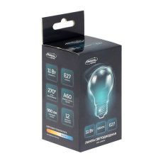5367540 Лампа светодиодная Luazon Lighting, A60, 11 Вт, E27, 990 Лм, 6500 К, холодный белый