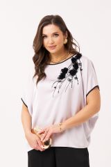 545728 Panda Блузка Серебряный