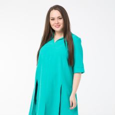 Туника, текстиль, ментоловый
