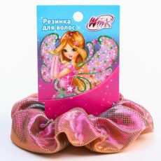 6259393 Резинка для волос блестящая белая, WINX