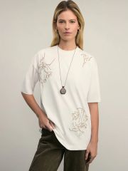 496067 ZARINA Футболка ваниль