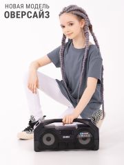 399576 Апрель Футболка темно-серый