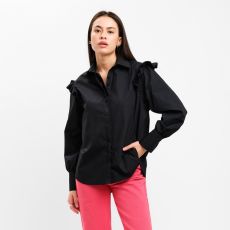 Рубашка женская MIST: Classic Collection, размер 50, чёрный