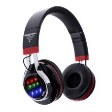 4421057 Наушники LuazON RX-1 TM-021, беспроводные, накладные, BT4.2, 250 мАч, LED, FM,microSD,черные
