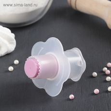 1060683 Шприц-пресс кондитерский для заполнения начинкой выпечки 6,5×4,5×3 см, цвет МИКС