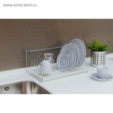 1141398 Сушилка для посуды «Мини», 39×25×15 см, цинк