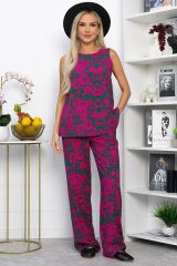 543725 LT Collection Костюм фуксия/зеленый