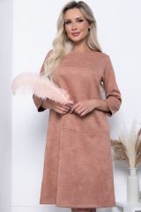 П7245 LT Collection Платье светло-коричневый