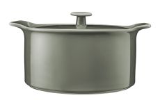 Кастрюля, 3 л, с крышкой, фарфор P, серо-зеленая, Indulgence, 63144