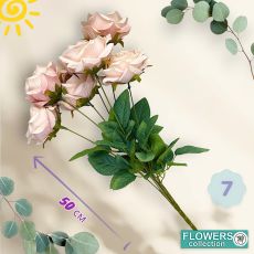 Розы букет 7 бутонов, 50см