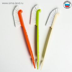 1864840 Щётка для мытья бутылочек и сосок, цвета МИКС