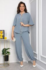 540721 LT Collection Костюм Серо-голубой