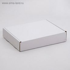 ЦЕНА ЗА 10 ШТ! 4628488 Упаковка для пирога, белая, 33,5 х 24 х 6 см