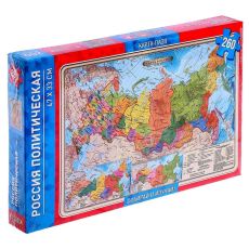 1088626 Карта-пазл «Россия политическая», 260 элементов