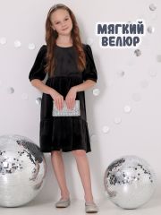 472096 Апрель Платье черный