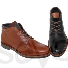 Casual, Herren Lederhalbstiefel