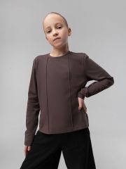 507627 Bodo Лонгслив темно-коричневый