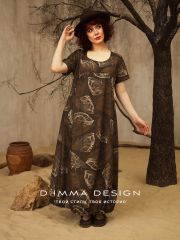 531801 DIMMA Платье Коричневый
