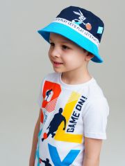 537401 PLAYTODAY Панама тёмно-синий,голубой,белый