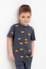 471185 CROCKID Фуфайка тем.синий меланж, сыр