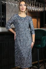 П11563 Платье LADY TAIGA Серое