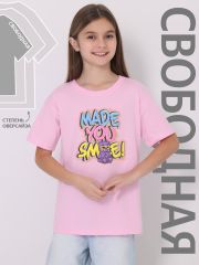 469934 Апрель Футболка светло-розовый