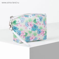 4448495 Косметичка, отдел на молнии, с ручкой, цвет бежевый